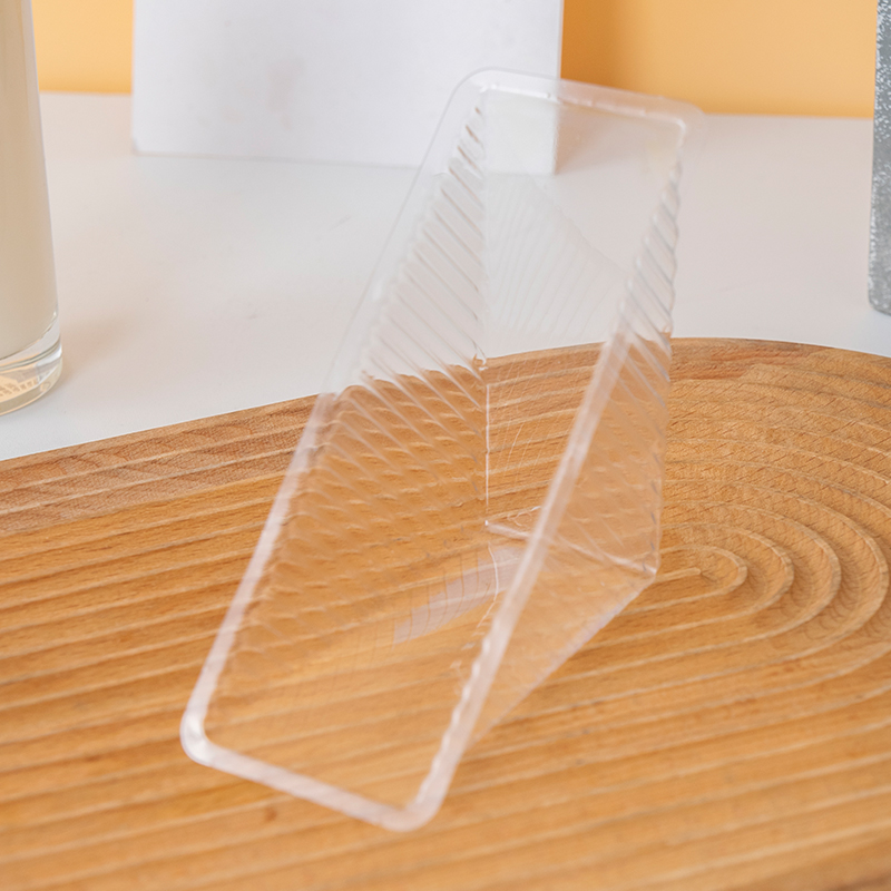 almohadilla de embalaje de sándwich fácil de desgarrar almohadilla transparente desechable para pastel triangular horneado envasado de pan almohadilla de soporte interior