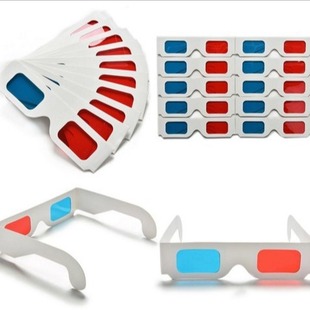 Cheap Paper 3D Glasses 3D ReD anD Green Glasses PolarizeD Day FooD Fireworks Laser