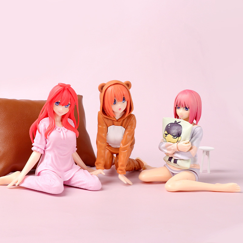 五等分の花嫁フィギュアアニメ周辺パジャマ一花二乃三玖四葉五月フィギュアモデル装飾品|undefined