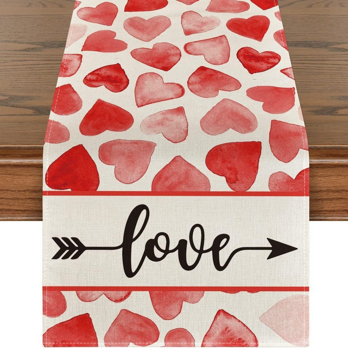 Novedad transfronteriza: Camino de mesa de lino estampado, decoración para sofá, ambiente festivo, estilo nórdico, tira larga.