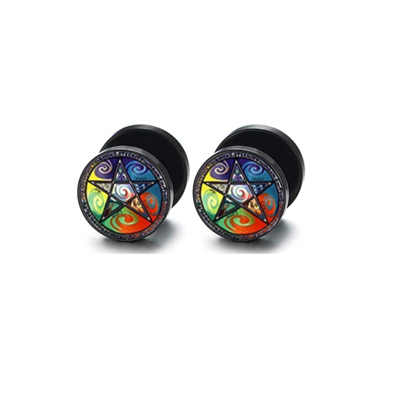 Retro Ethnic Star Stainless Steel Ear Clip - Fashion Earring for Men Women detail image 10