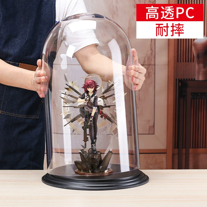 PC пластиковый прозрачный дисплей чехол ручной торт модель ювелирного украшения большой пылезащитный чехол вечного цветка не стеклянный чехол