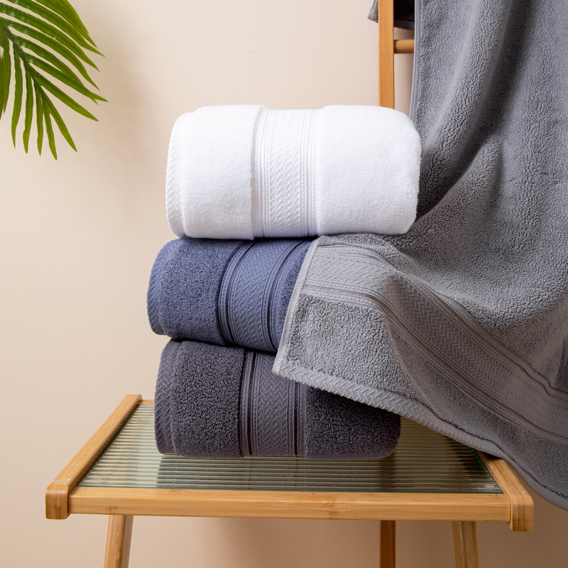Saugfähiges Badetuch Aus Reiner Baumwolle Für Damen Und Herren_voghion.com