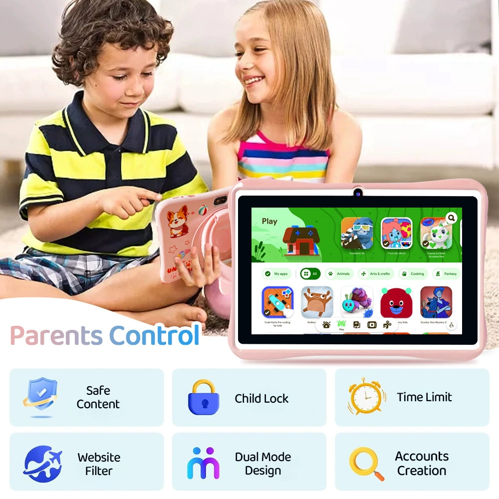 Детский планшет Npad709 7 дюймов, поддержка Wi‑Fi, Android, для раннего обучения детей