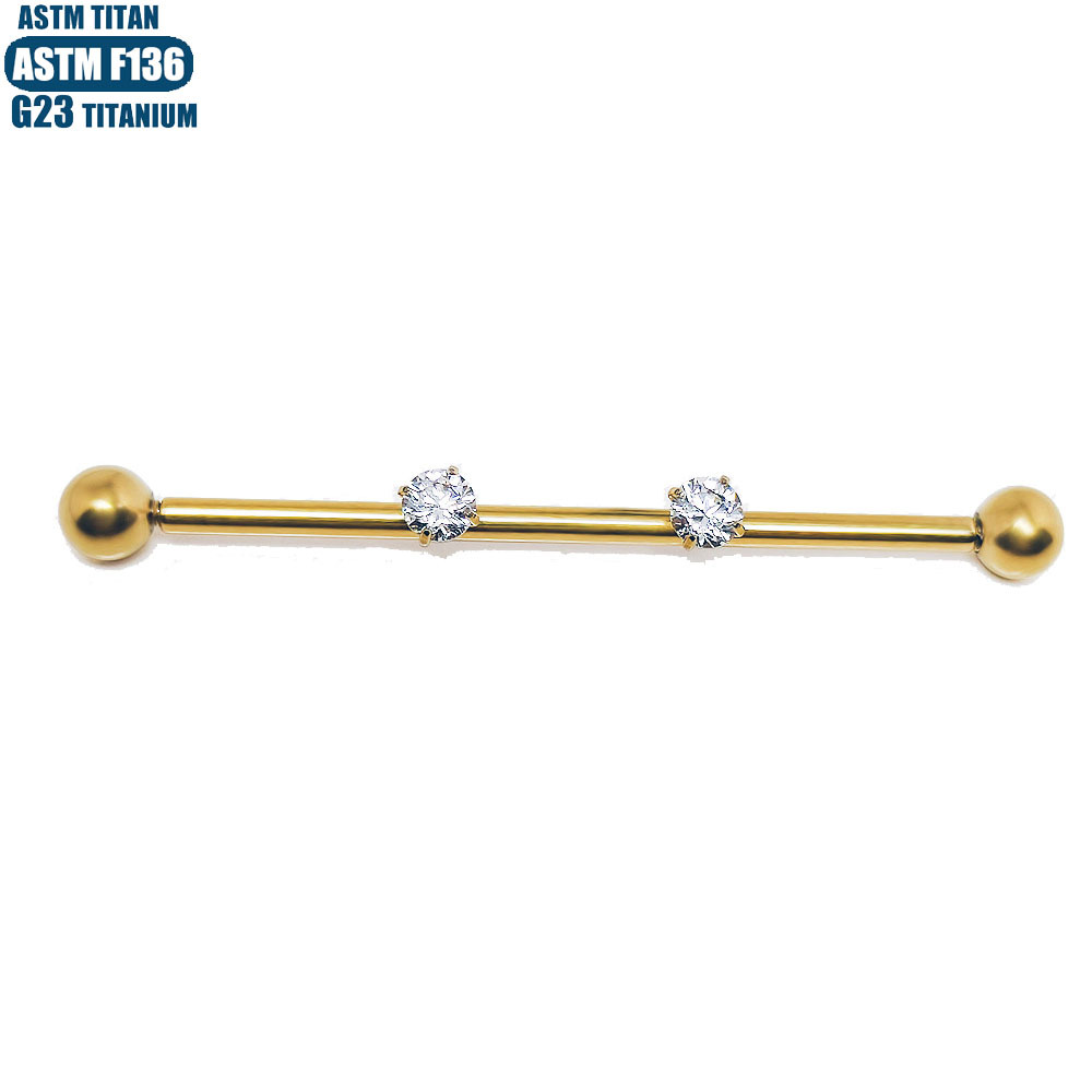 16G labret stud size and finish detail
