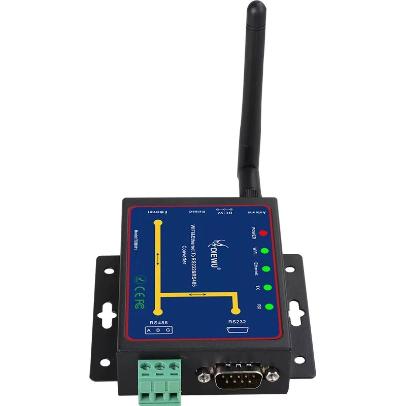 DIEWU Однозп port WIFI беспроводной последовательный сервер двойной последовательный порт к WIFI RS232/485 к WIFI