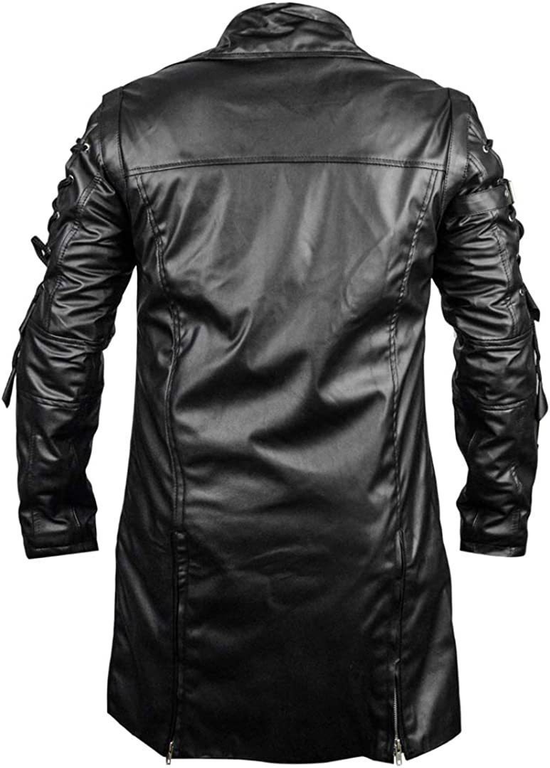 外贸男士万圣节中世纪服装朋克哥特风皮衣外套男W0012P160,男装皮衣,星座1217-1