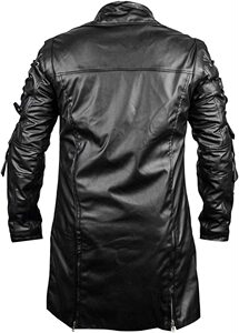 外贸男士万圣节中世纪服装 朋克哥特风皮衣外套男W0012P160图片