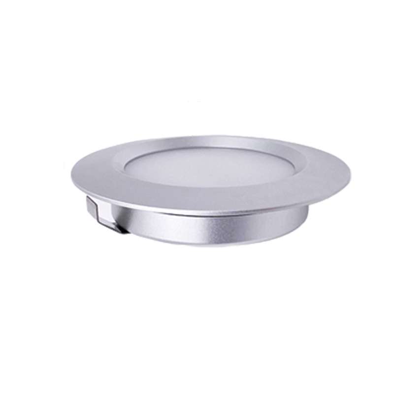 12V/24V incrustado IP65 impermeable oculta pequeña luz redonda LED luz del Gabinete 3W agujero abierto vino gabinete escaparate Luz