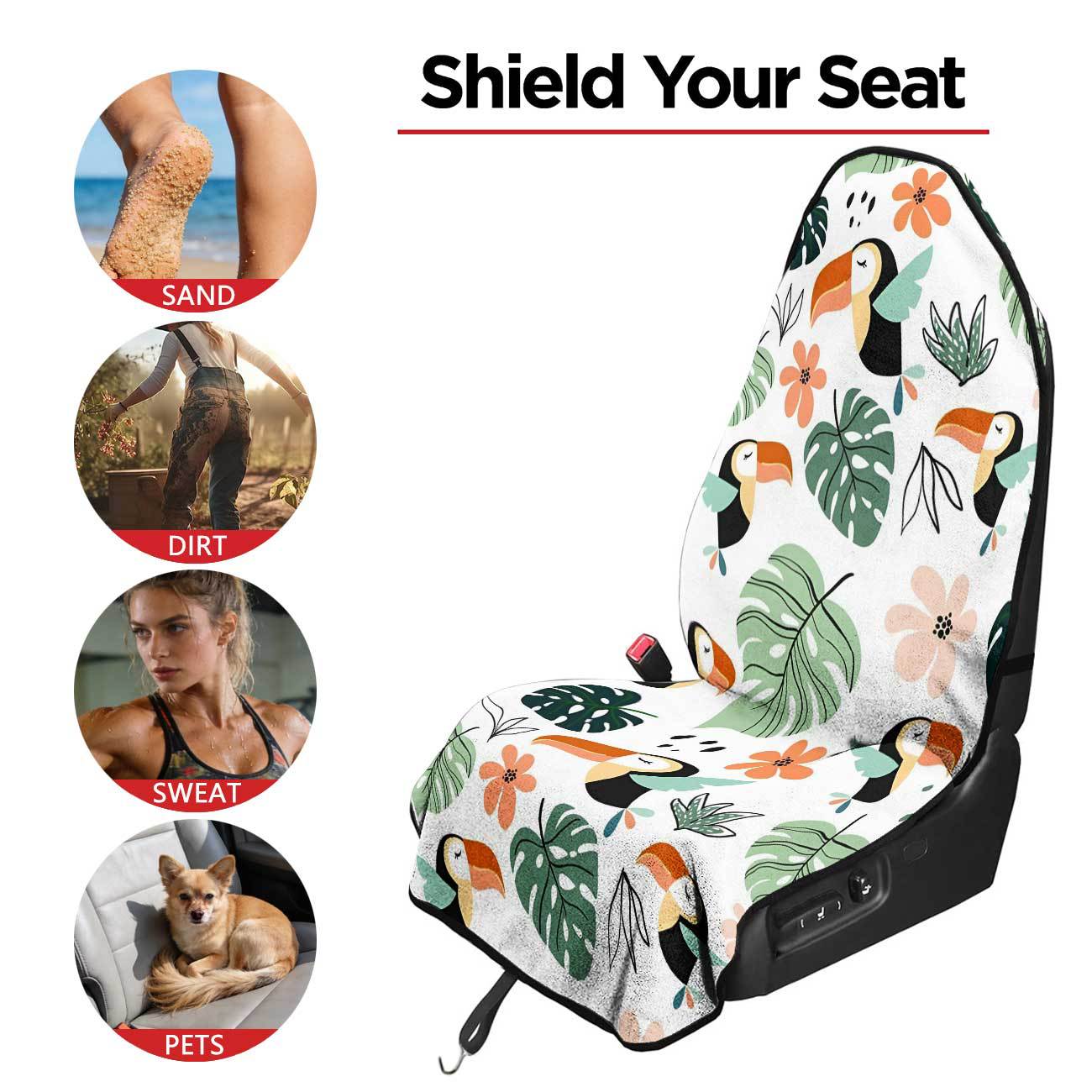 Car seat towel cover front seat protector suitable for gym and exercise, universal for all seasons, car use 44