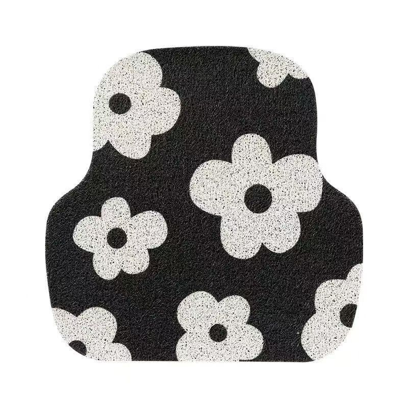Car Foot Pvc Car Mat Cute Cartoon Cinnamon Dog Car Anti-Dirty Foot Mat Car Wire Ring Scraping Foot Mat