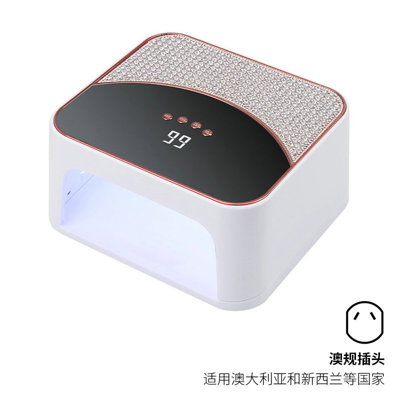 Lámpara de manicura transfronteriza, lámpara de fototerapia de manicura cuadrada de diamante, lámpara de parrilla de manicura de secado rápido, 268W para tienda de manicura de alta potencia