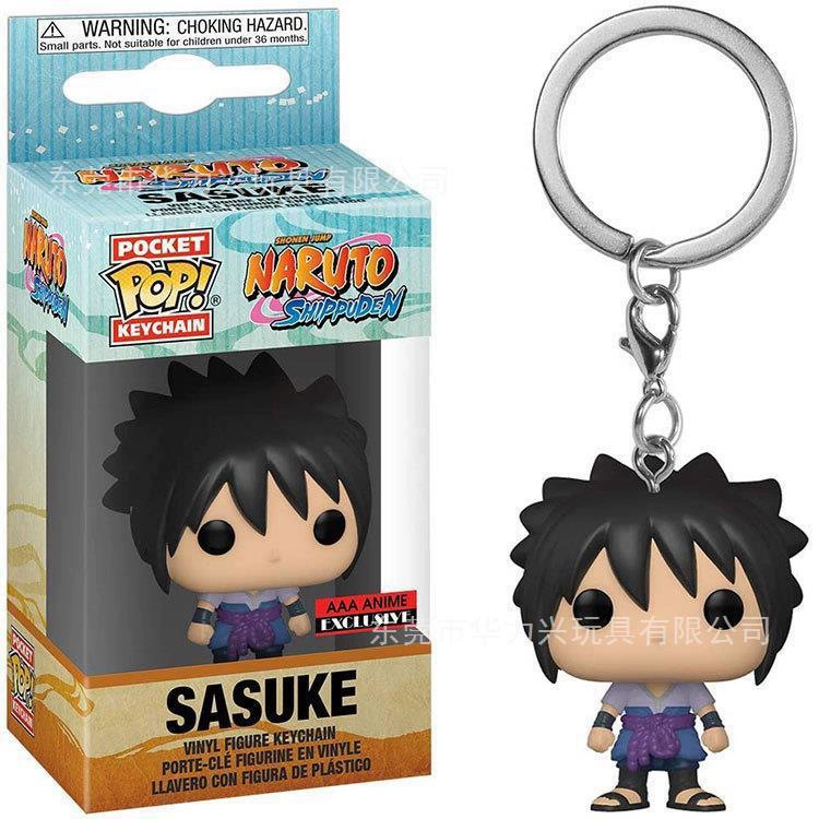 Брелок (POP) Naruto Sasuke Kakashi Kurama, ПВХ фигурка 9 см в цветной коробке