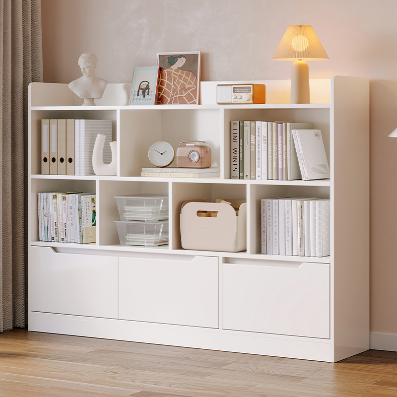 Armario de almacenamiento para el hogar gabinete de almacenamiento de múltiples compartimentos simple sala de estar gabinete de exhibición contra la pared estantería simple estante multicapa