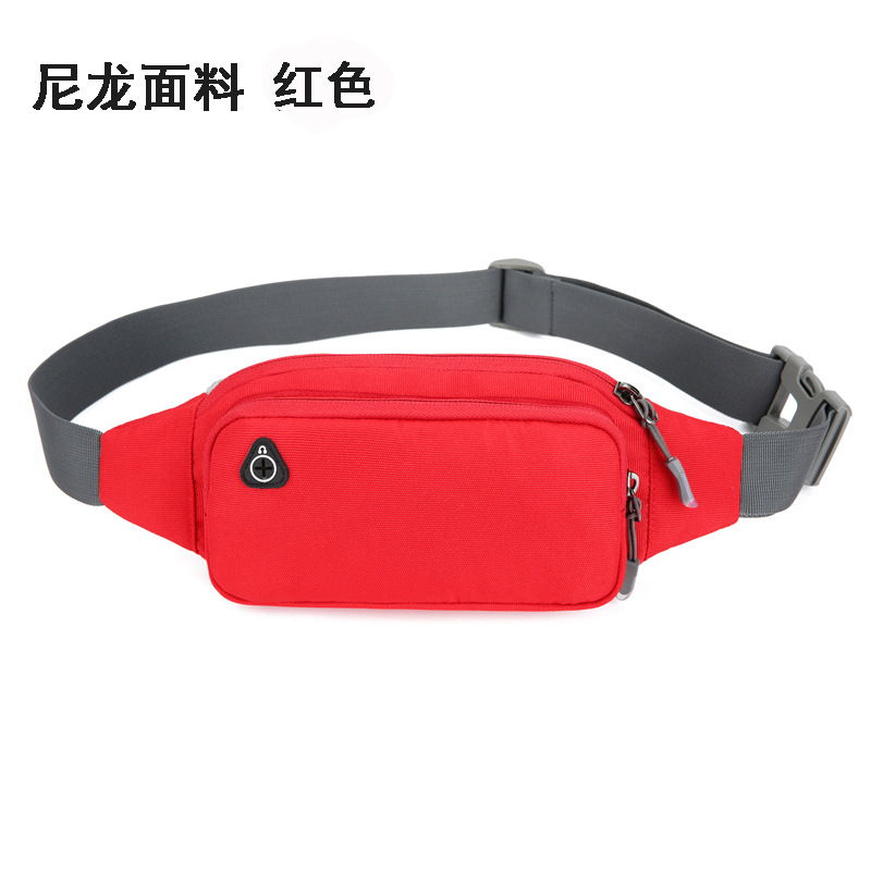 Transfronterizo al aire libre senderismo ocio bolsa hombres y mujeres cajero teléfono móvil bolso crossbody pecho bolsa correr fitness deportes cintura bolsa