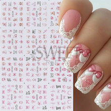 跨境新款美甲水印贴纸 夏季海洋花朵花卉梅花樱花水印指甲贴批发