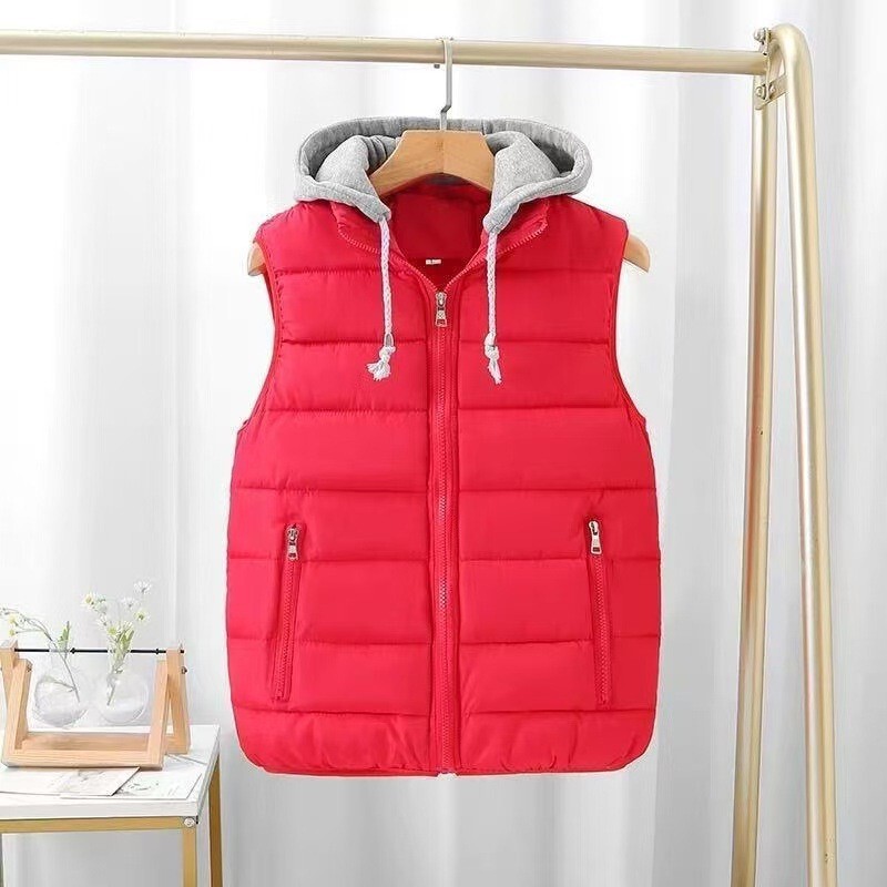 Foreign Trade Amazon Best-Selling Autumn and Winter Men's Cotton Vest Thickened Cotton Vest with Printed Loug Letters Wholesale Women's Cotton Vest Foreign Trade Amazon Best-Selling Autumn and Winter Men's Cotton Vest Thickened Cotton Vest with Printed Loug Letters Wholesale Women's Cotton Vest
