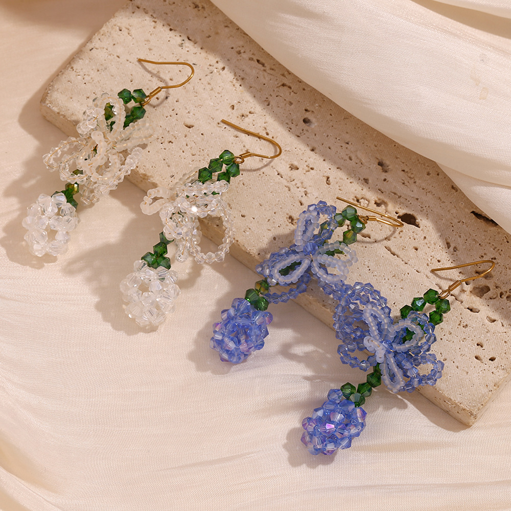 Bow Pineapple Stainless Steel Earrings