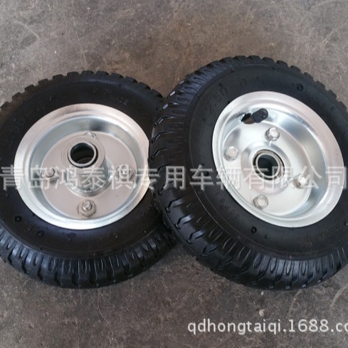 厂家生产批发 8寸 2.50-4 手推车货仓车工具车 PU发泡轮 充气轮