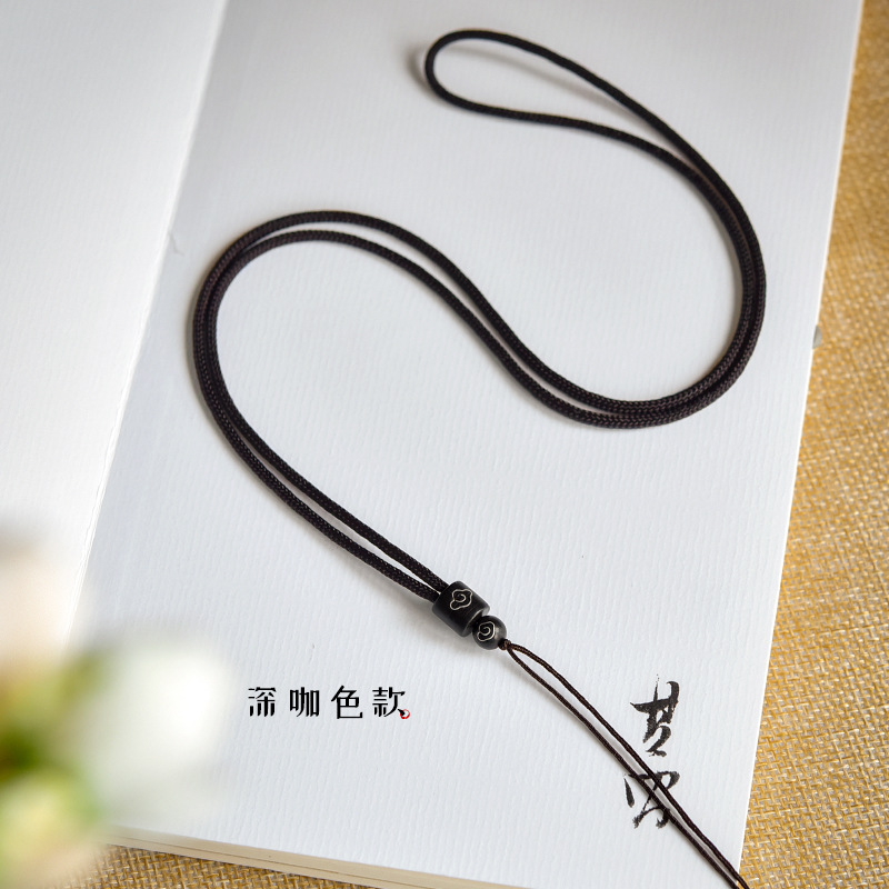 Wooden Barrel Beads Xiangyun Fixed Model Brown
