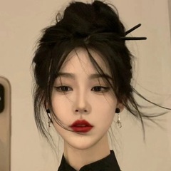 中國古風簡約基礎檀木製髮簪女暗黑系一字簪盤發髮釵高級感髮飾