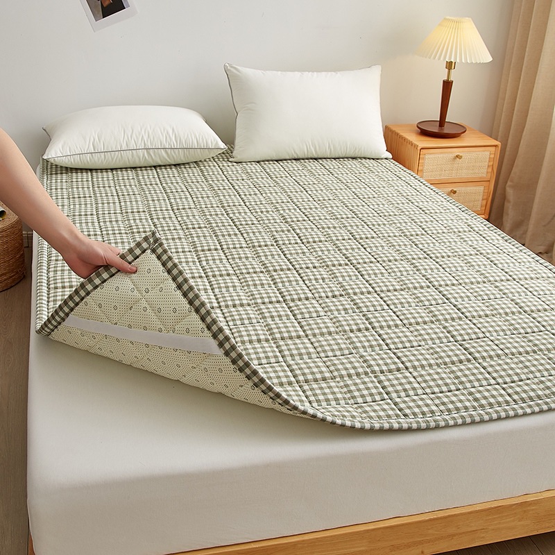 Green small grid [antibacterial and antibacterial xinjiang cotton filling]
