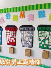 批发幼儿园主题墙面装饰环创保护环境垃圾分类标识墙贴卡立体墙贴
