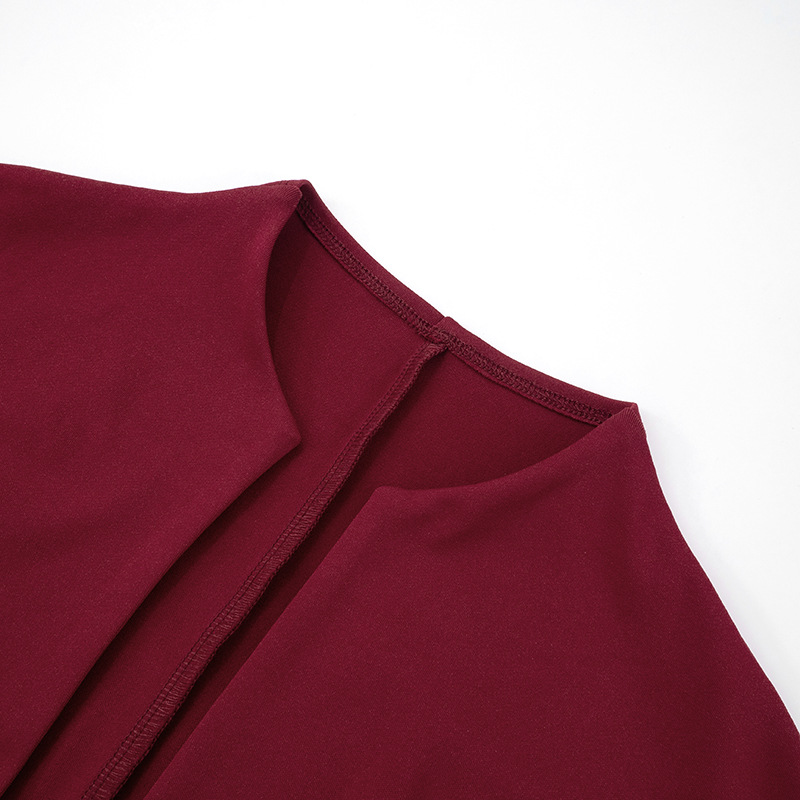 Women Clothing Spring Summer Solid Color Elegant Maxi Dress Women