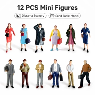 2026年新款1:25比例仿真树脂人物模型 沙盘微缩小人跨境货源专供