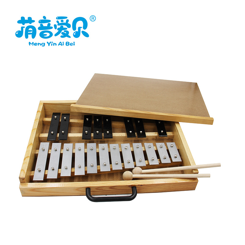 Fábrica al por mayor Orff instrumento musical 20-tono de piano de aluminio de juguete para niños instrumento musical instrumento de percusión metal tocando el piano