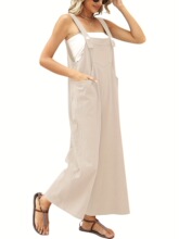 S 35029 Solid Color Casual Overalls ��ɫ���б����� �羳