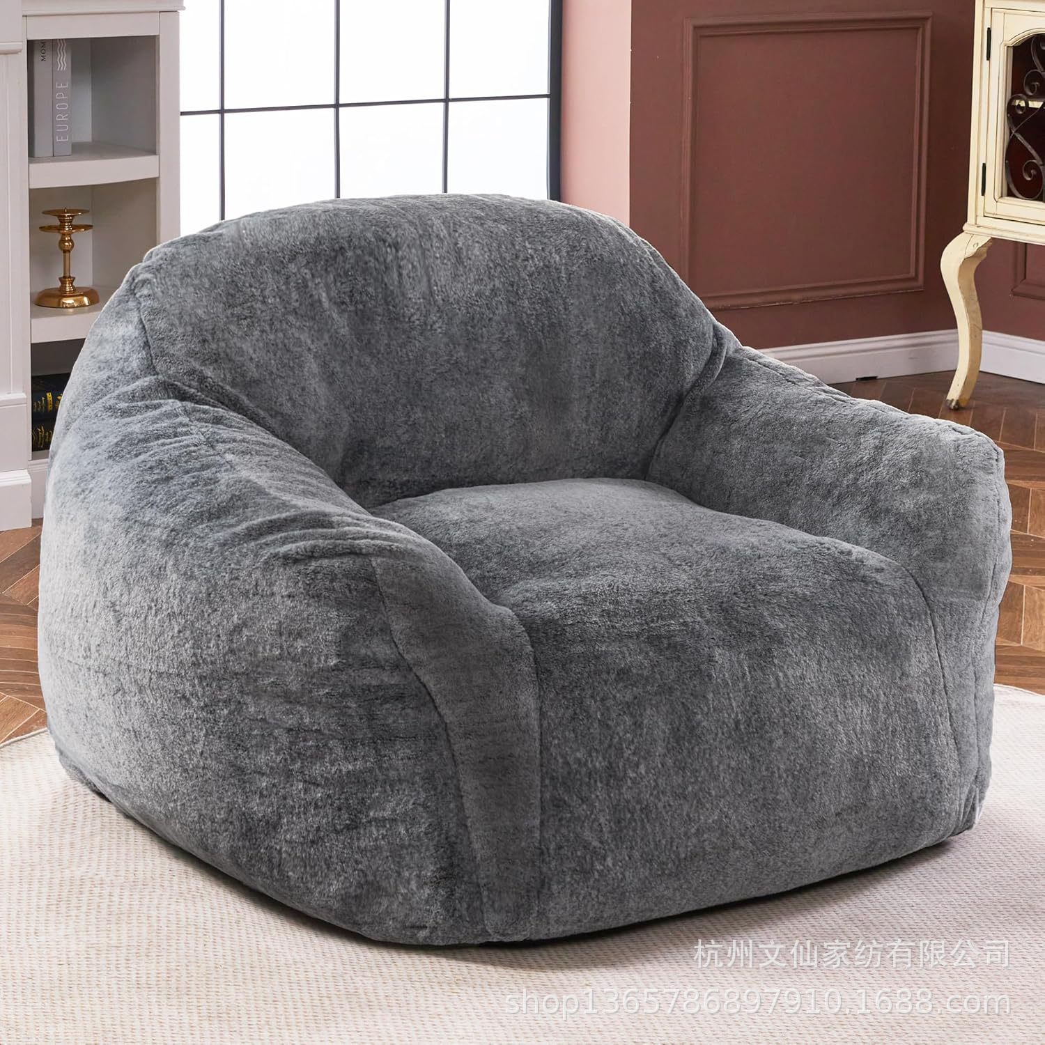 Cross-border Bean Bag Chair Armrest Lazy Sofa Bedroom Living Room Office Sofa Chair
