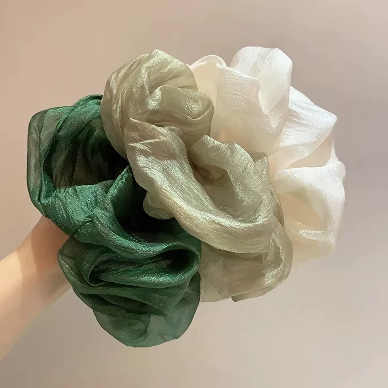 The large intestine hair ring is high-end elastic hair rope retro internet celebrity fashionable simple head flower