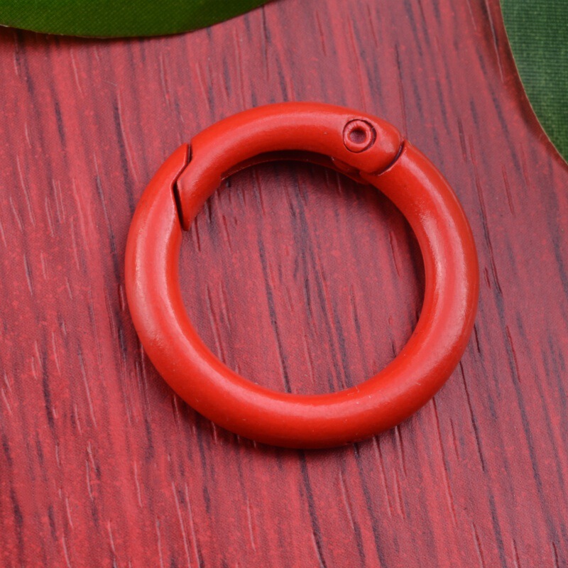 人形ブラインドボックス diy ジュエリーアクセサリーカラーペイント 33 ミリメートルスプリングコイルキーホルダーリングバッグペンダント小さなラウンドバックル|undefined