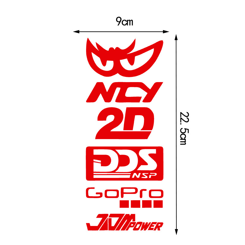 Motorcycle Helmet Reflective JDM Laser SHOEI Logo Car Sticker_voghion.com