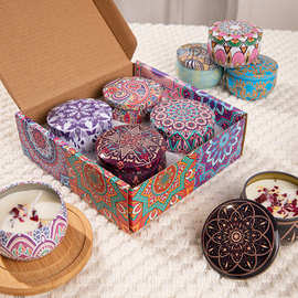 跨境香氛蜡烛2.4.6.8.9.12个礼盒套装浪漫礼盒伴手礼杰胜香薰