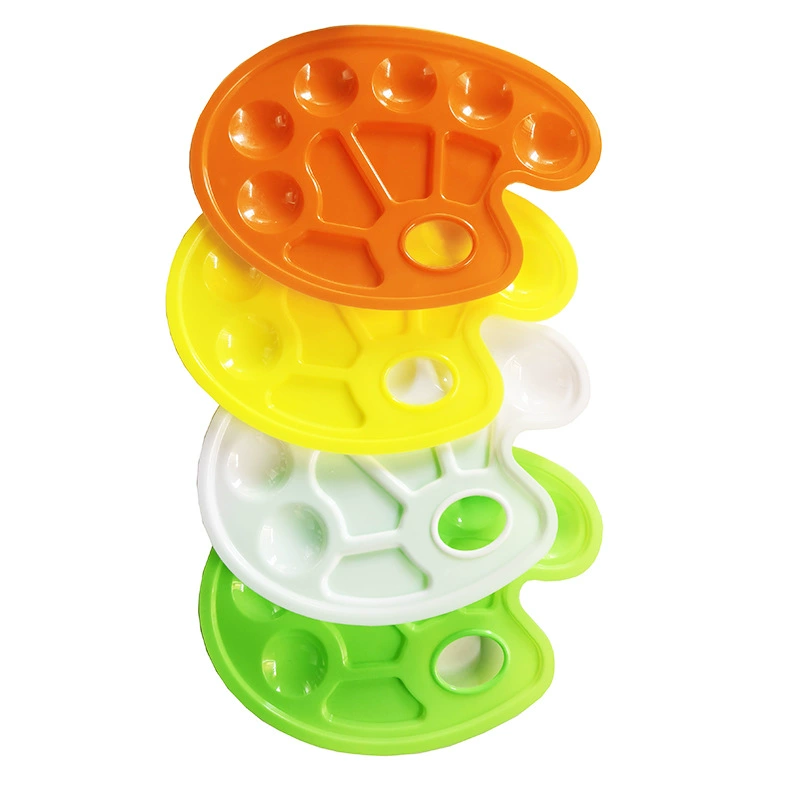 Оптовая Продажа с фабрики детская живопись пластиковая палитра дизайн ногтей цветная живопись ноги цветная пластина DIY граффити товары для искусства