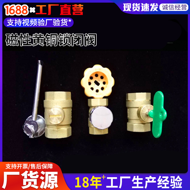 磁性黄铜锁闭阀dn15-50表前阀门锁闭阀钥匙自来水加厚钥匙阀门
