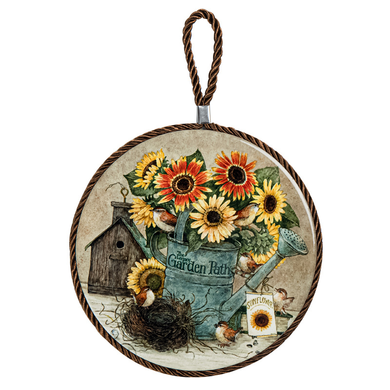 亚马逊陶瓷锅垫家用软木隔热垫餐桌杯垫美式餐厅易清洗厂家直供