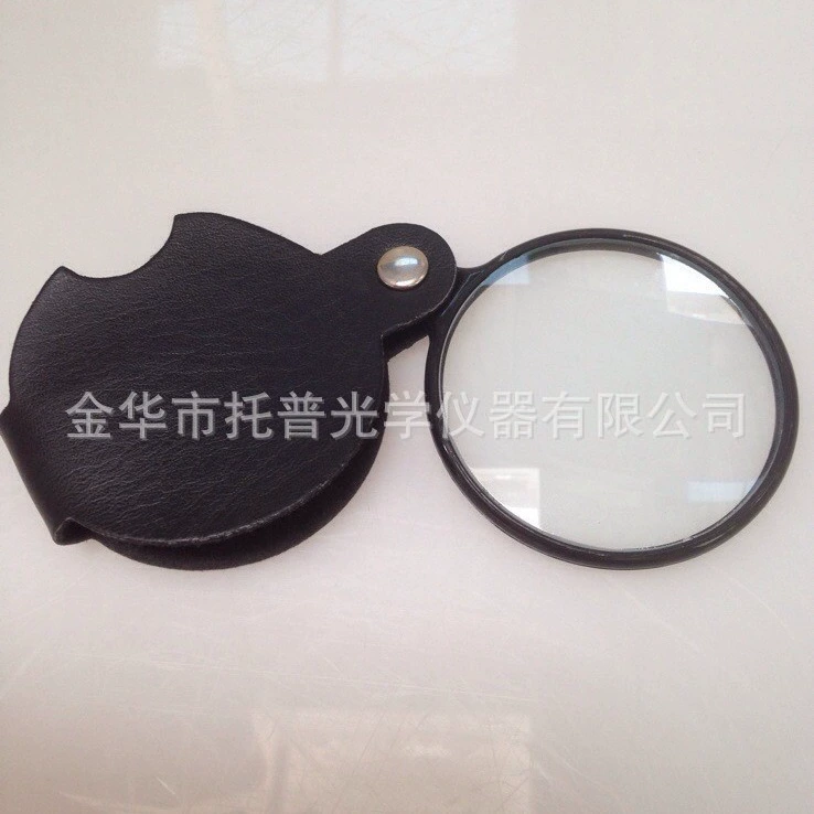 Прямые продажи с фабрики, увеличительное стекло, складное увеличительное стекло, набор инструментов, подходящее увеличительное стекло, экологически чистое кожаное увеличительное стекло