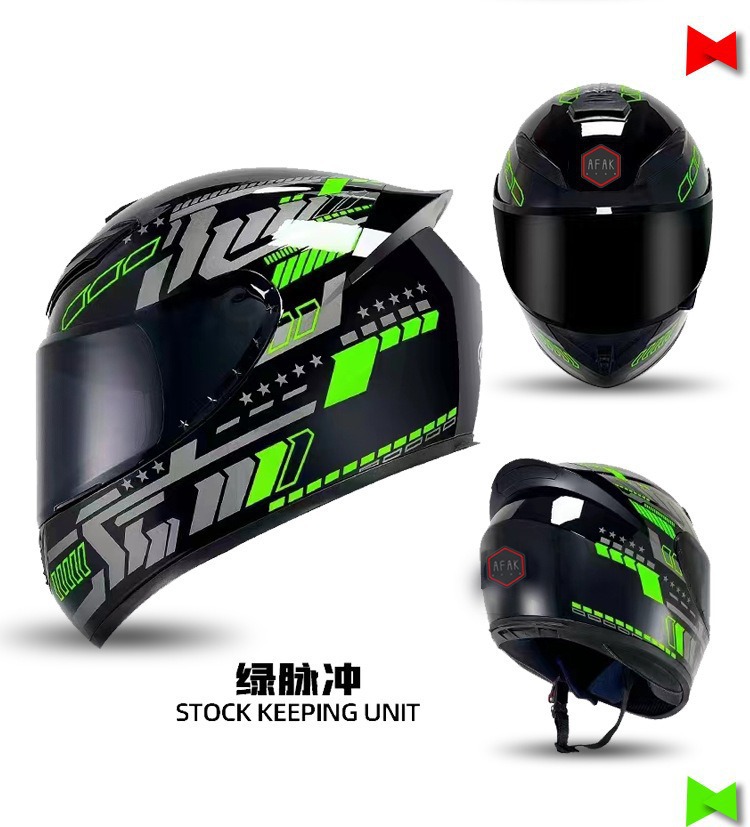 3C Helmet Certification New National Standard Men's Motorcycle Electric Vehicle Safety Helmet All-Season Universal Female Rider Personalized Motorcycle Full-Face Helmet