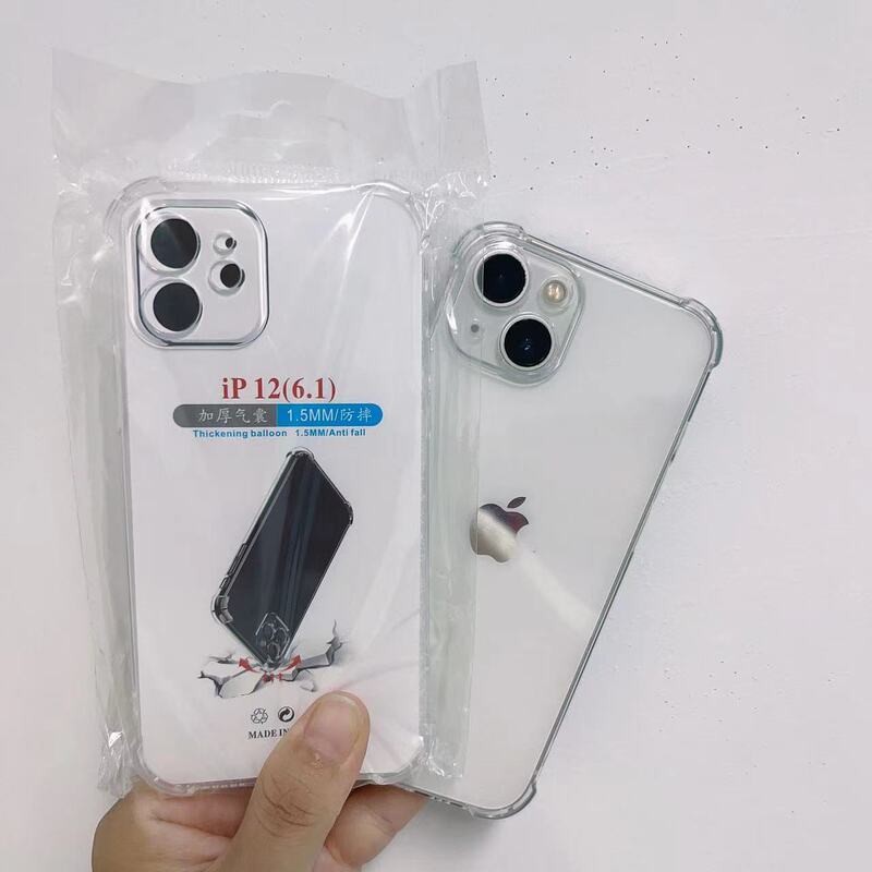 Dropshipping Transparent Four-Corner Anti-Fall Airbag Protective Cover Suitable for Vivos17E Soft Shell DIY Sticker Back Card with High Transparency