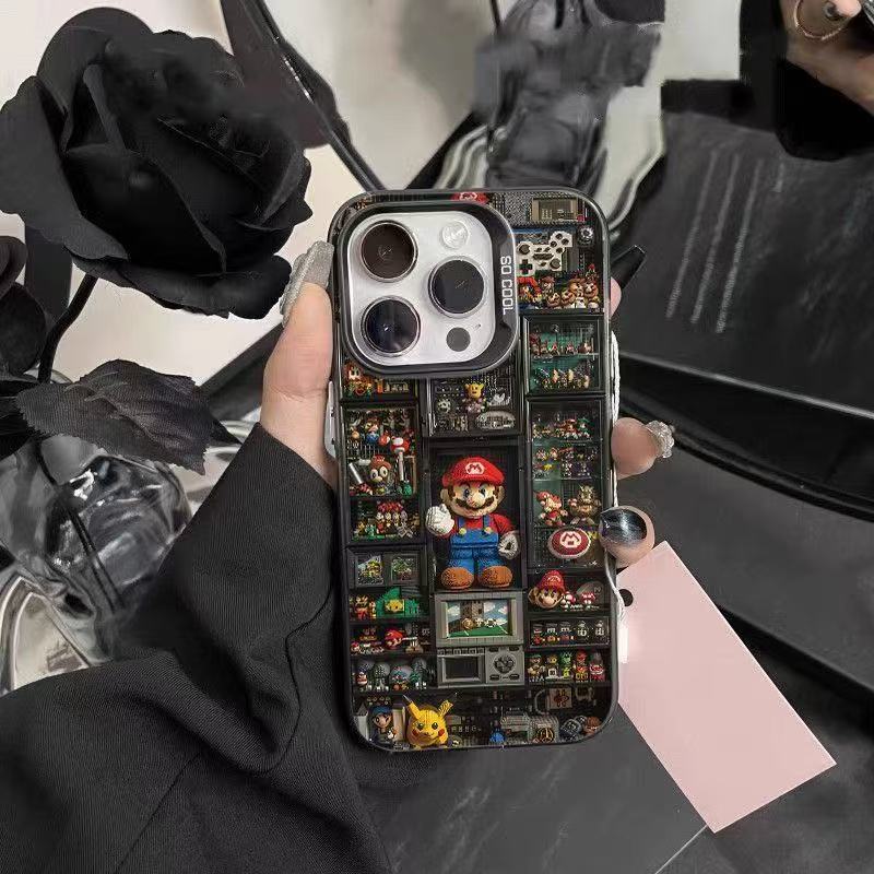 Mario Apple 17Promax Mobile Phone Case 16Pro/15/14/13/Xs/7P Stain-Resistant Xr High-Fashion Model 8P