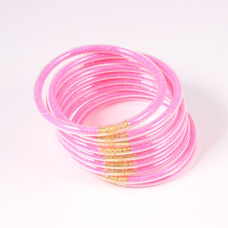 Simple Style Solid Color Pvc Handmade Women's Wristband display picture 3