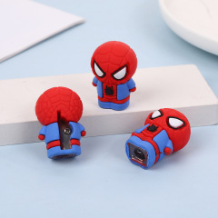 クリエイティブ pvc ソフト漫画スパイダーマン鉛筆削り子供の鉛筆削りポータブルミニ鉛筆削りデスクトップ装飾品