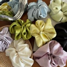 高级感缎面质感韩系发绳2025新款真丝大肠发圈女头饰皮筋头绳头花