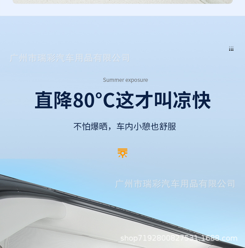 Zhi Ji Ls6/L6 Panoramic Sunroof Sunshade Suede Canopy Sun Protection Heat Insulation Sunshade Car Roof Sunshade