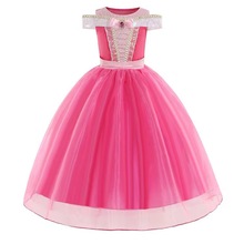 歐美跨境外貿女童禮服裙睡美人愛洛公主裙2022新款兒童禮服演出服