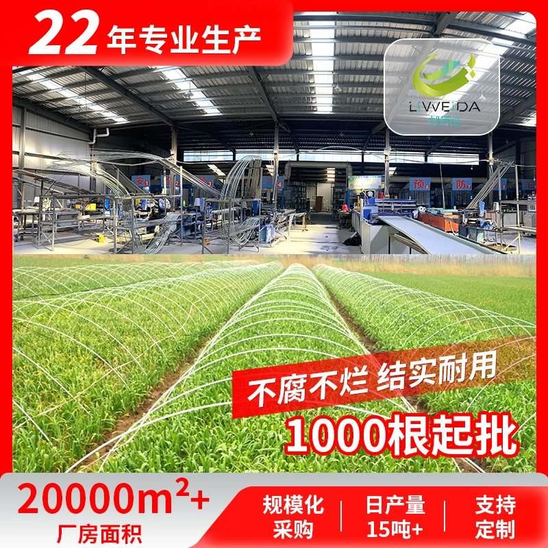 Прямой размер с фабрики арочный сарай полюс кронштейн теплица Цветочный Сарай овощная теплица стержень из стекловолокна каркас теплицы