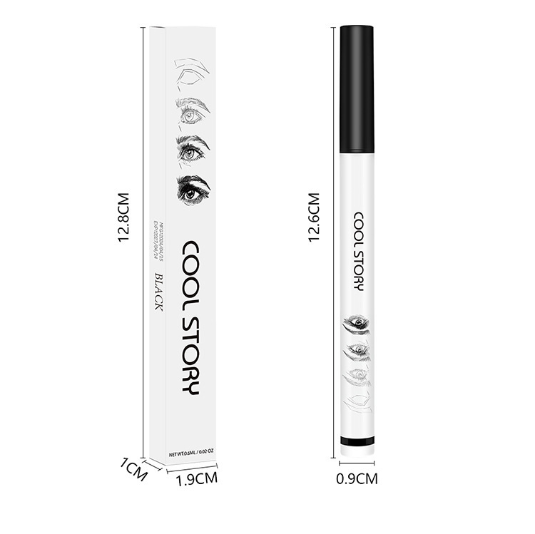 cool story Four-fork Eyebrow Pencil, Wild eyebrow pen, quick-drying, water-resistant, sweat-resistant, each eyebrow distinct undefined